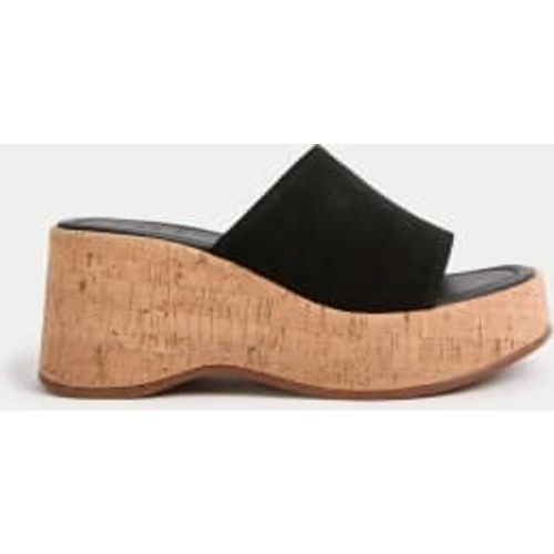 Womens Suede Slip On Platform Mules - - M&S Collection - Modalova