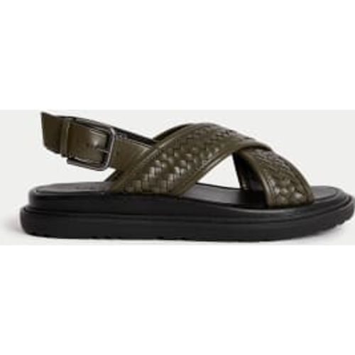 Womens Woven Ankle Strap Flatform Sandals - - M&S Collection - Modalova