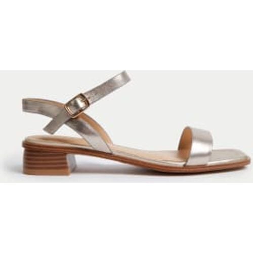 Womens Wide Fit Ankle Strap Block Heel Sandals - - M&S Collection - Modalova