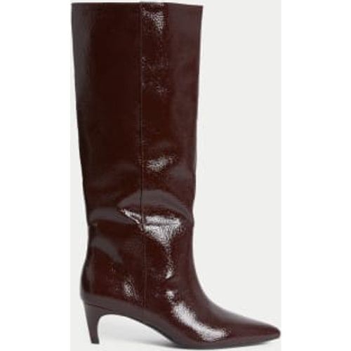 Womens Kitten Heel Pointed Toe Knee High Boots - - M&S Collection - Modalova