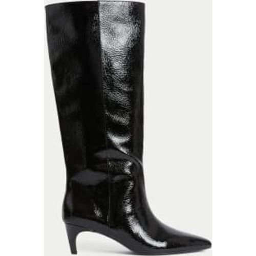 Womens Kitten Heel Pointed Toe Knee High Boots - - M&S Collection - Modalova