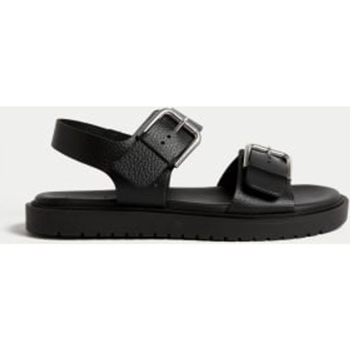 Womens Leather Buckle Flatform Sandals - - M&S Collection - Modalova