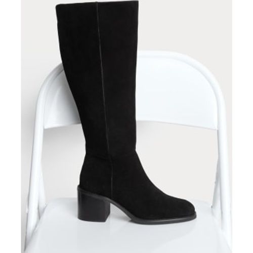 Womens Suede Block Heel Knee High Boots - - M&S Collection - Modalova