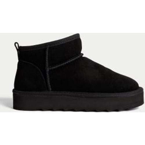 Womens Suede Flatform Boots - - M&S Collection - Modalova