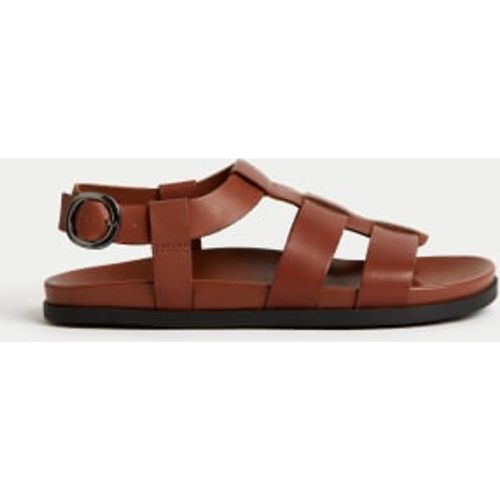 Womens Leather Ankle Strap Footbed Sandals - - M&S Collection - Modalova