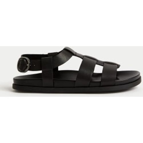 Womens Leather Ankle Strap Footbed Sandals - - M&S Collection - Modalova