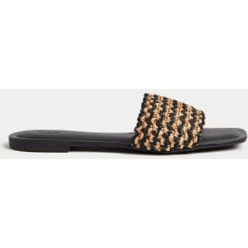 Womens Striped Flat Mules - - M&S Collection - Modalova