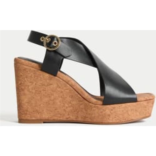 Womens Crossover Wedge Sandals - - M&S Collection - Modalova