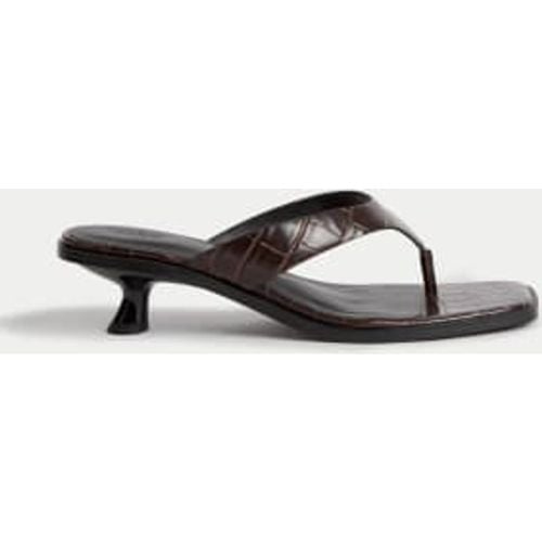 Womens Kitten Heel Toe Thong Sandals - - M&S Collection - Modalova