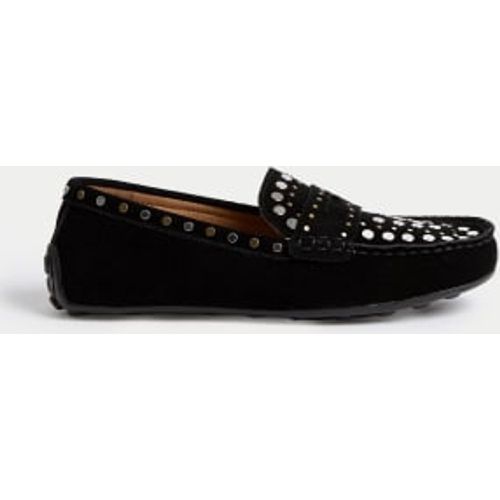 Womens Suede Studded Flat Shoes - - M&S Collection - Modalova