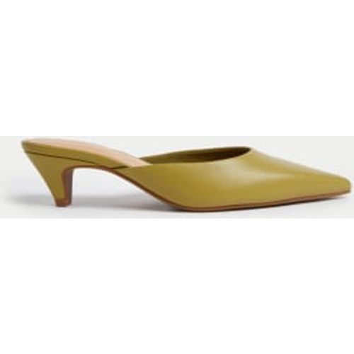 Womens Slip On Kitten Heel Pointed Mules - - M&S Collection - Modalova