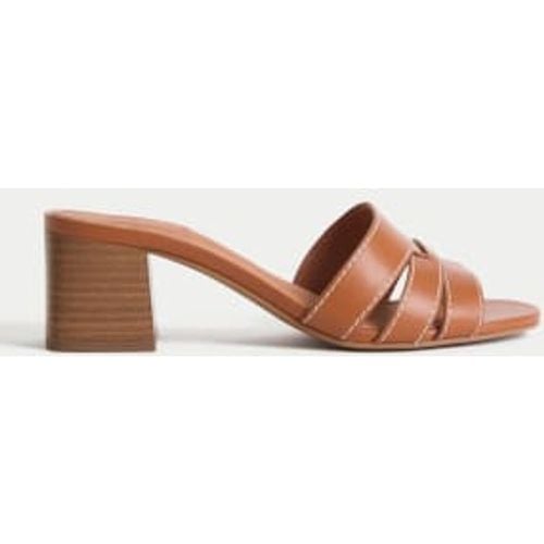 Womens Wide Fit Block Heel Mules - - M&S Collection - Modalova