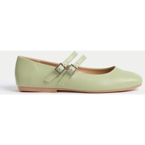 Womens Buckle Flat Ballet Pumps - - M&S Collection - Modalova