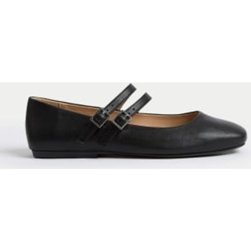 Womens Buckle Flat Ballet Pumps - - M&S Collection - Modalova