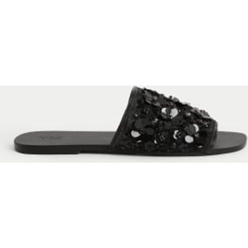 Womens Sequin Flat Mules - M&S Collection - Modalova