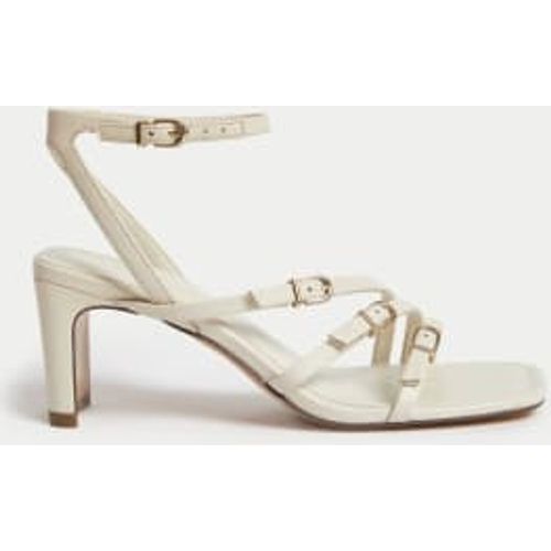 Womens Leather Buckle Strappy Block Heel Sandals - - M&S Collection - Modalova