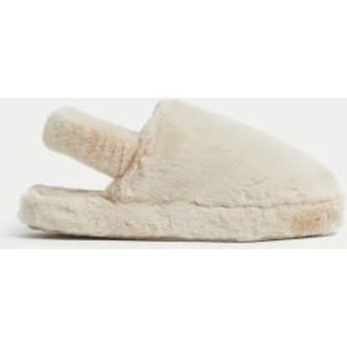 Womens Faux Fur Slippers with Freshfeet™ - - M&S Collection - Modalova