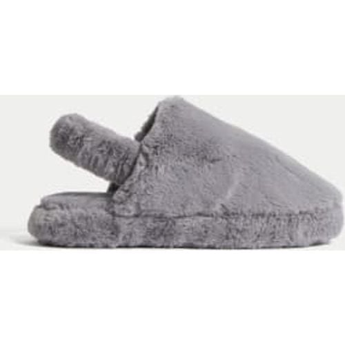 Womens Faux Fur Slippers with Freshfeet™ - - M&S Collection - Modalova