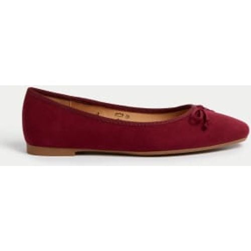 Womens Bow Flat Ballet Pumps - - M&S Collection - Modalova