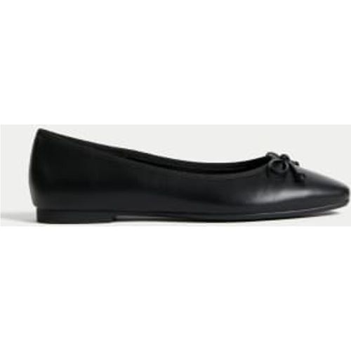 Womens Bow Flat Ballet Pumps - - M&S Collection - Modalova