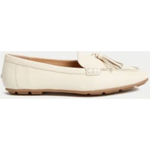 Womens Wide Fit Leather Tassel Flat Boat Shoes - - M&S Collection - Modalova