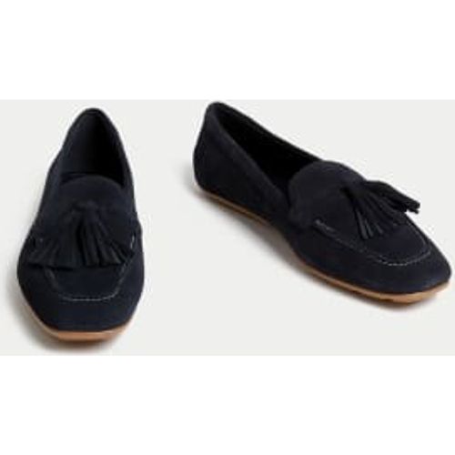 Womens Wide Fit Suede Tassel Flat Boat Shoes - - M&S Collection - Modalova