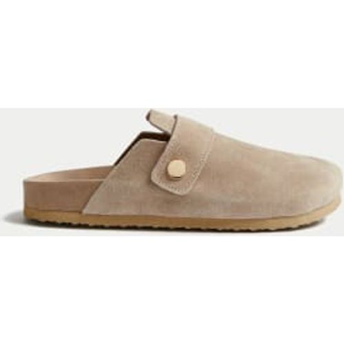 Womens Suede Studded Flat Clogs - - M&S Collection - Modalova