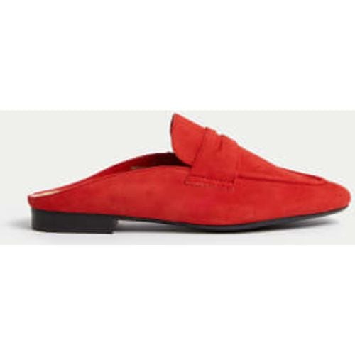 Womens Suede Slip On Flat Mules - - M&S Collection - Modalova