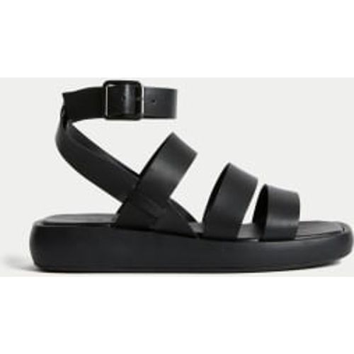 Womens Leather Ankle Strap Flatform Sandals - - M&S Collection - Modalova