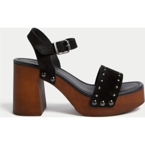 Womens Suede Studded Platform Clogs - - M&S Collection - Modalova