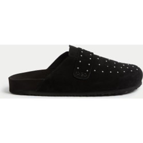 Womens Suede Slip On Studded Flat Clogs - - M&S Collection - Modalova