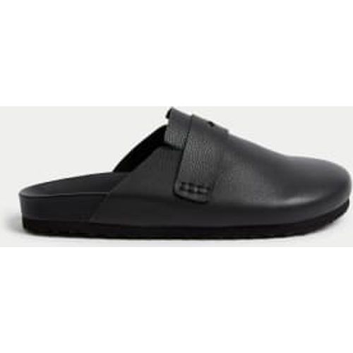 Womens Leather Slip On Flat Clogs - - M&S Collection - Modalova