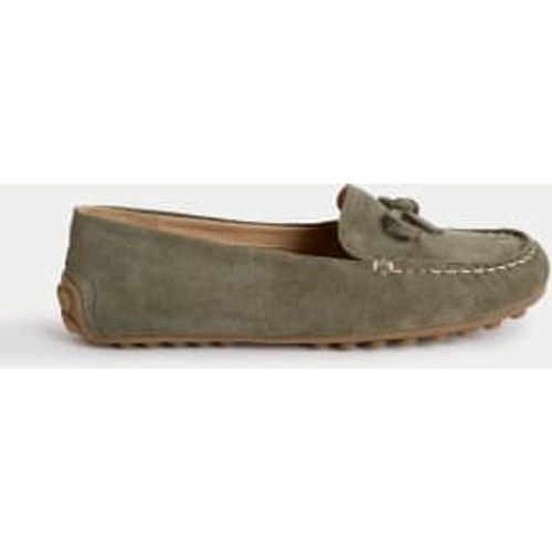 Womens Suede Slip On Flat Loafers - - M&S Collection - Modalova