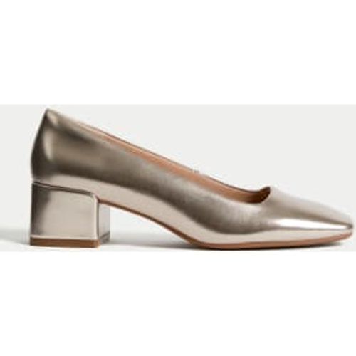 Womens Slip On Block Heel Court Shoes - - M&S Collection - Modalova