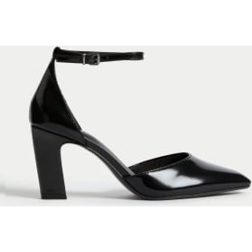 Womens Leather Ankle Strap Pointed Court Shoes - - M&S Collection - Modalova