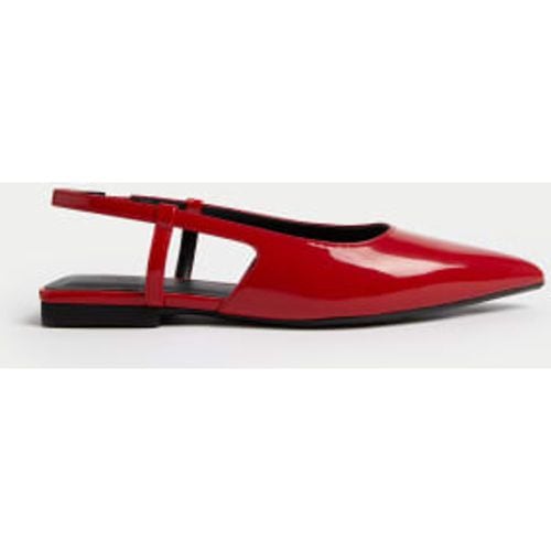 Womens Patent Pointed Toe Slingback Pumps - - M&S Collection - Modalova