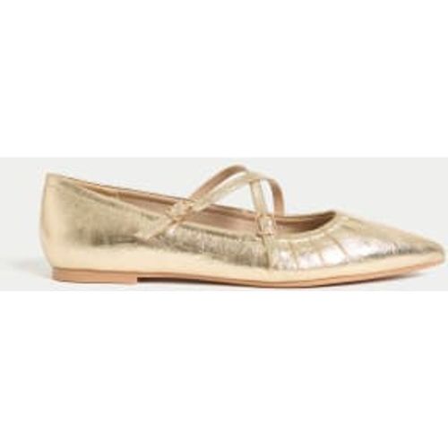 Womens Strappy Pointed Ballet Pumps - - M&S Collection - Modalova