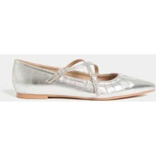 Womens Strappy Pointed Ballet Pumps - - M&S Collection - Modalova