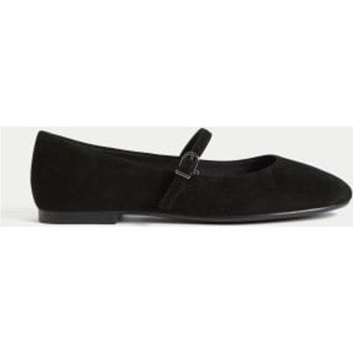 Womens Suede Flat Ballet Pumps - - M&S Collection - Modalova