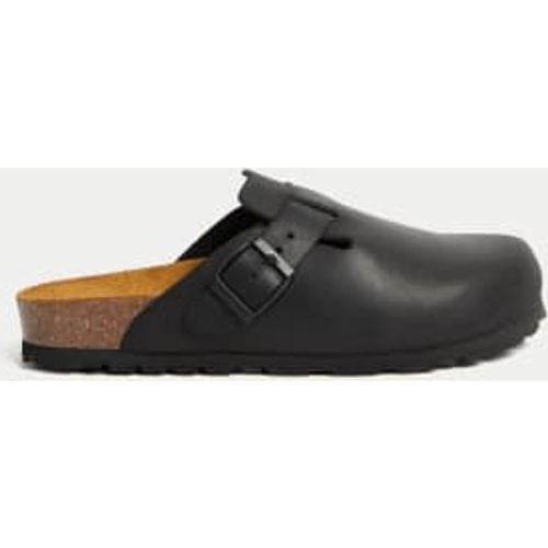 Womens Leather Flat Clogs - - M&S Collection - Modalova