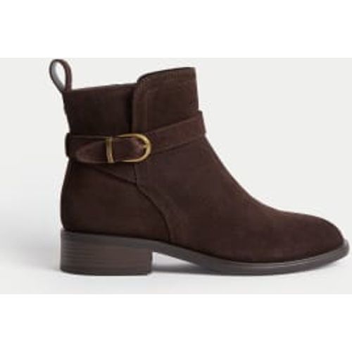 Womens Suede Buckle Ankle Boots - - M&S Collection - Modalova