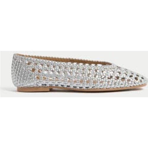 Womens Woven Ballet Pumps - - M&S Collection - Modalova