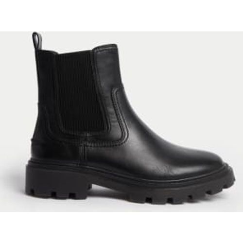 Womens Wide Fit Leather Chelsea Ankle Boots - - M&S Collection - Modalova