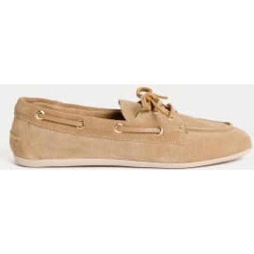 Womens Suede Flat Boat Shoes - - M&S Collection - Modalova