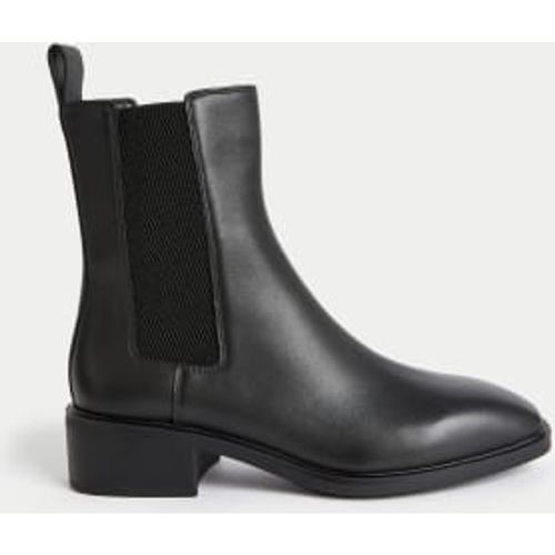 Womens Leather Chelsea Chisel Toe Boots - - M&S Collection - Modalova