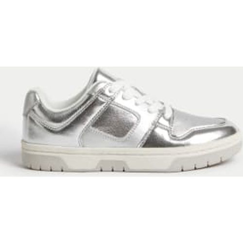 Womens Lace Up Metallic Trainers - - M&S Collection - Modalova