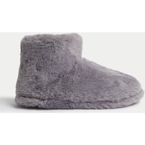 Womens Faux Fur Slipper Boots - - M&S Collection - Modalova