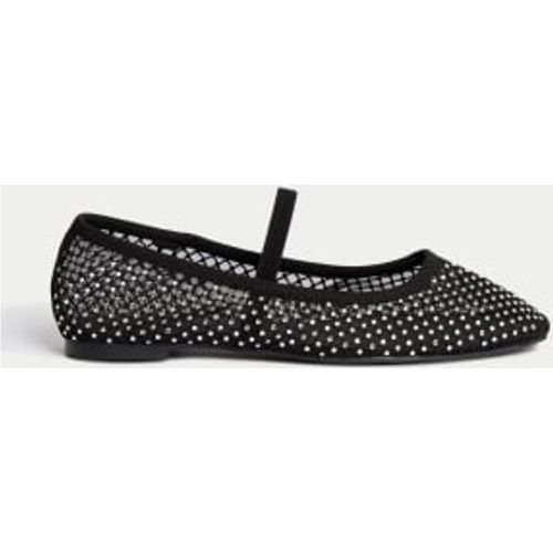 Womens Sparkle Flat Ballet Pumps - - M&S Collection - Modalova