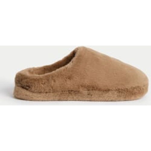 Womens Faux Fur Mule Slippers - - M&S Collection - Modalova