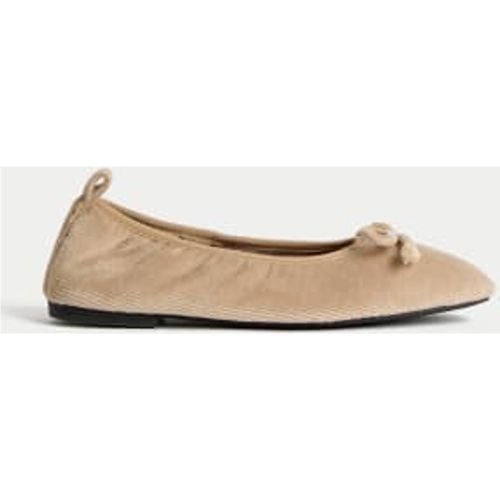 Womens Bow Ballerina Slippers - - M&S Collection - Modalova